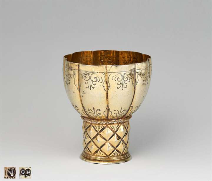 Silver-Gilt “Roemer” with Diamond-Pattern and Lobbed Cuppa